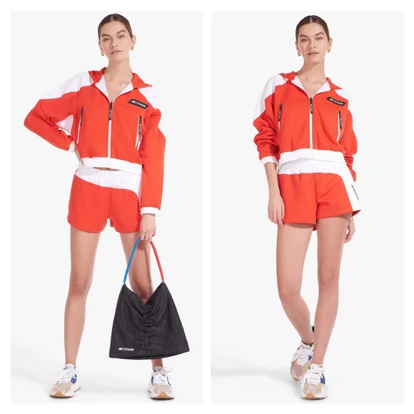 STAUD X NB TRACK SHORT | FIERY RED - Picture 2 of 7